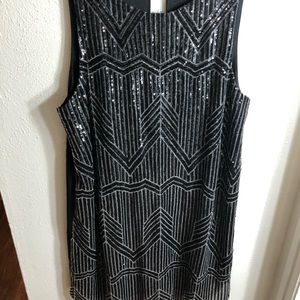 Black Sequin Dress